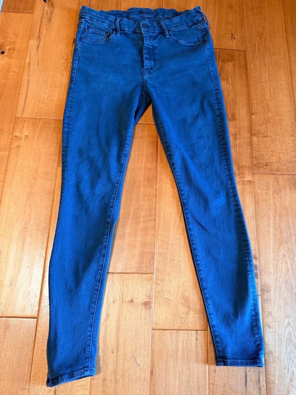 MOTHER Women’s Skinny Dark Blue Jeans